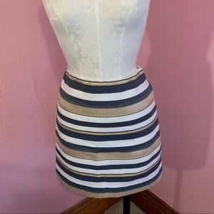 Jcrew Striped Metallic Skirt!